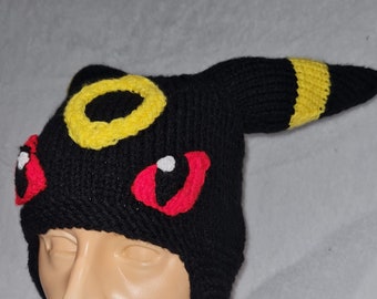 Knitted woolen hat - Umbreon from Pokemon Go