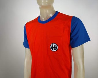 Cotton T-shirt inspired in Dragon Ball kanji GO Goku