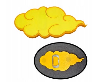 Bottle Opener Inspired by Son Goku's Flying Nimbus Kinto from Dragon Ball - 3d printed bottleopener
