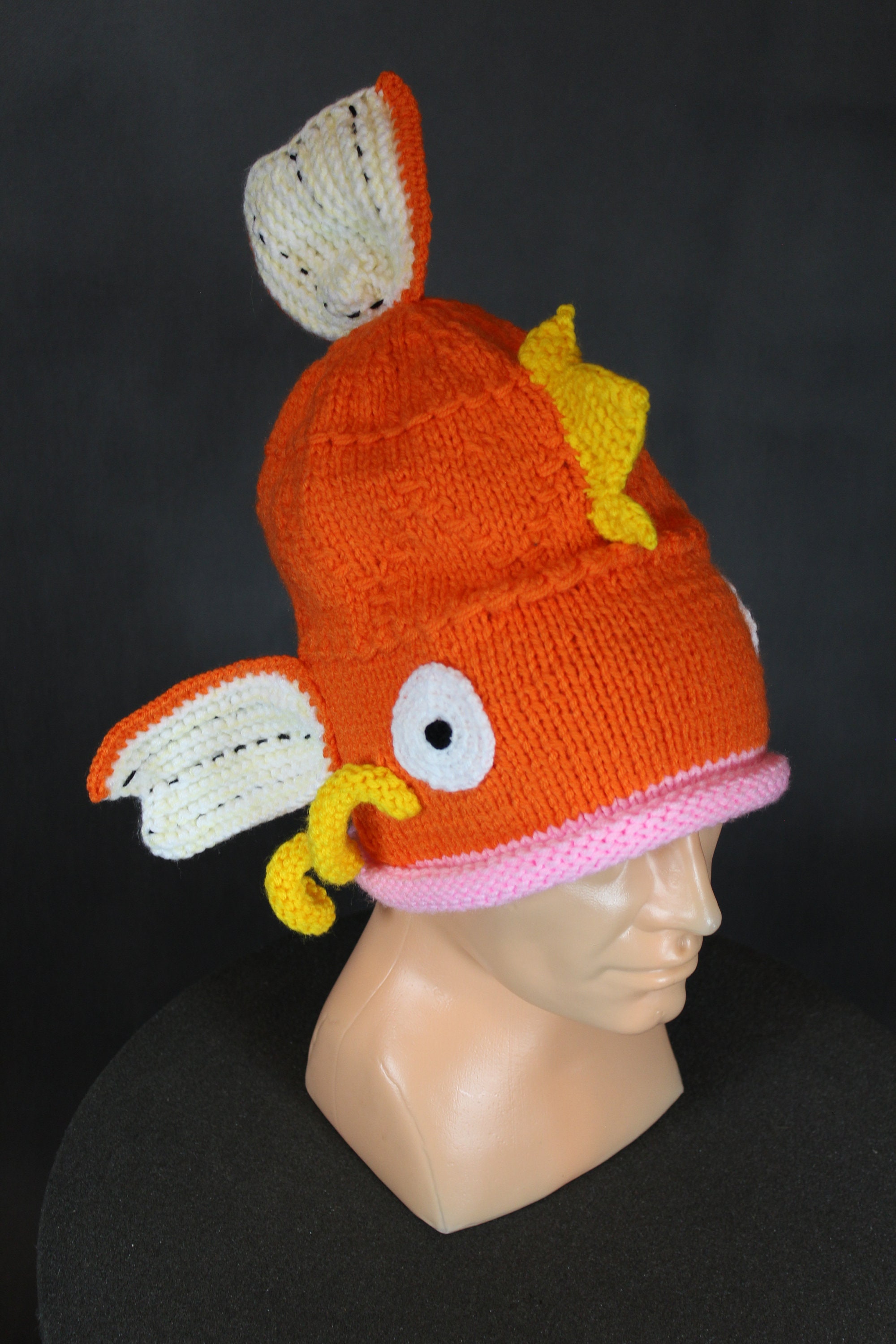 Knitted woolen hat Magikarp from Pokemon Go Etsy