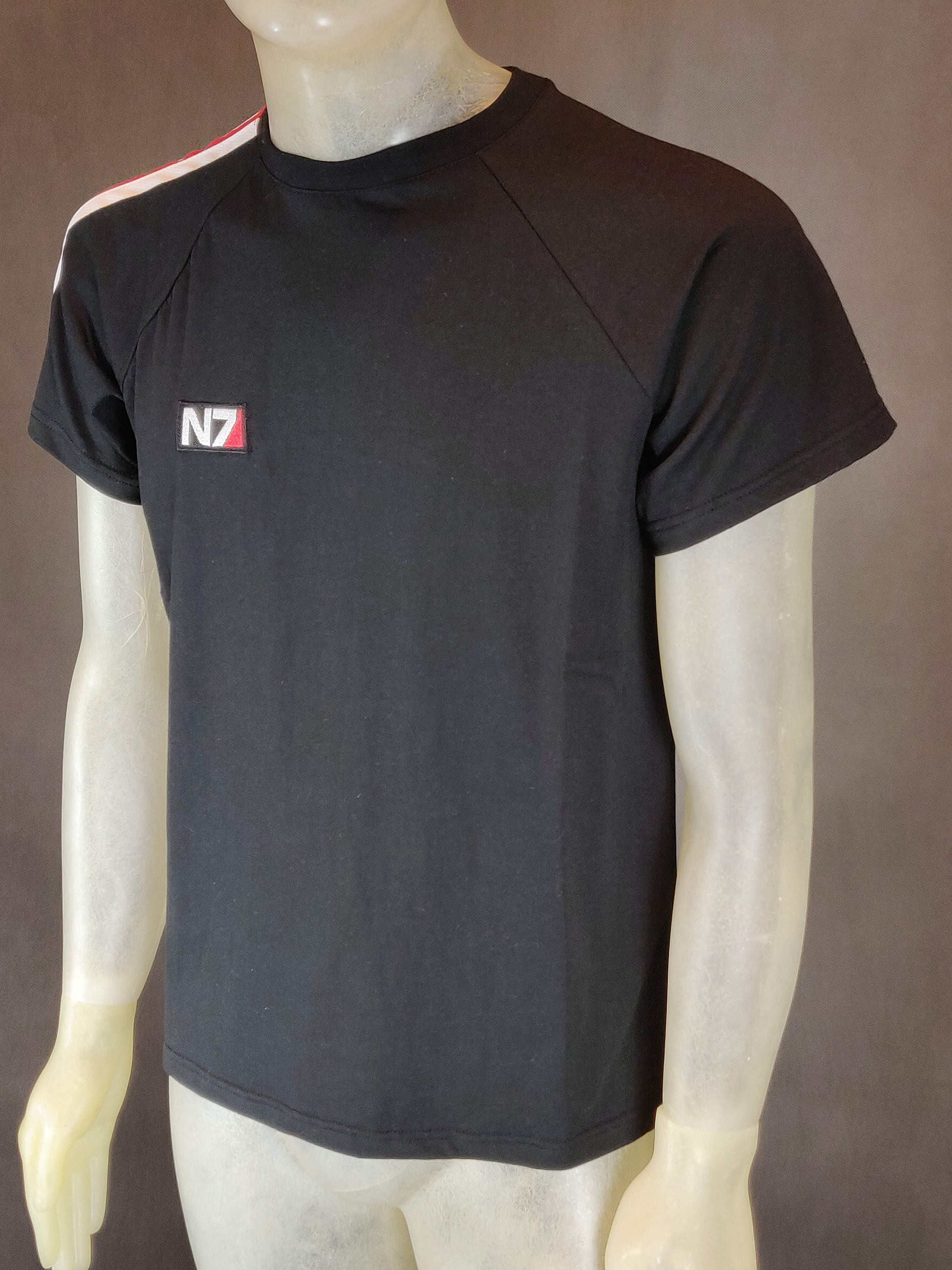 T-Shirt Homme Mass Effect N7 – BioWare – Noir – Taille M – 100% Coton – Occasion