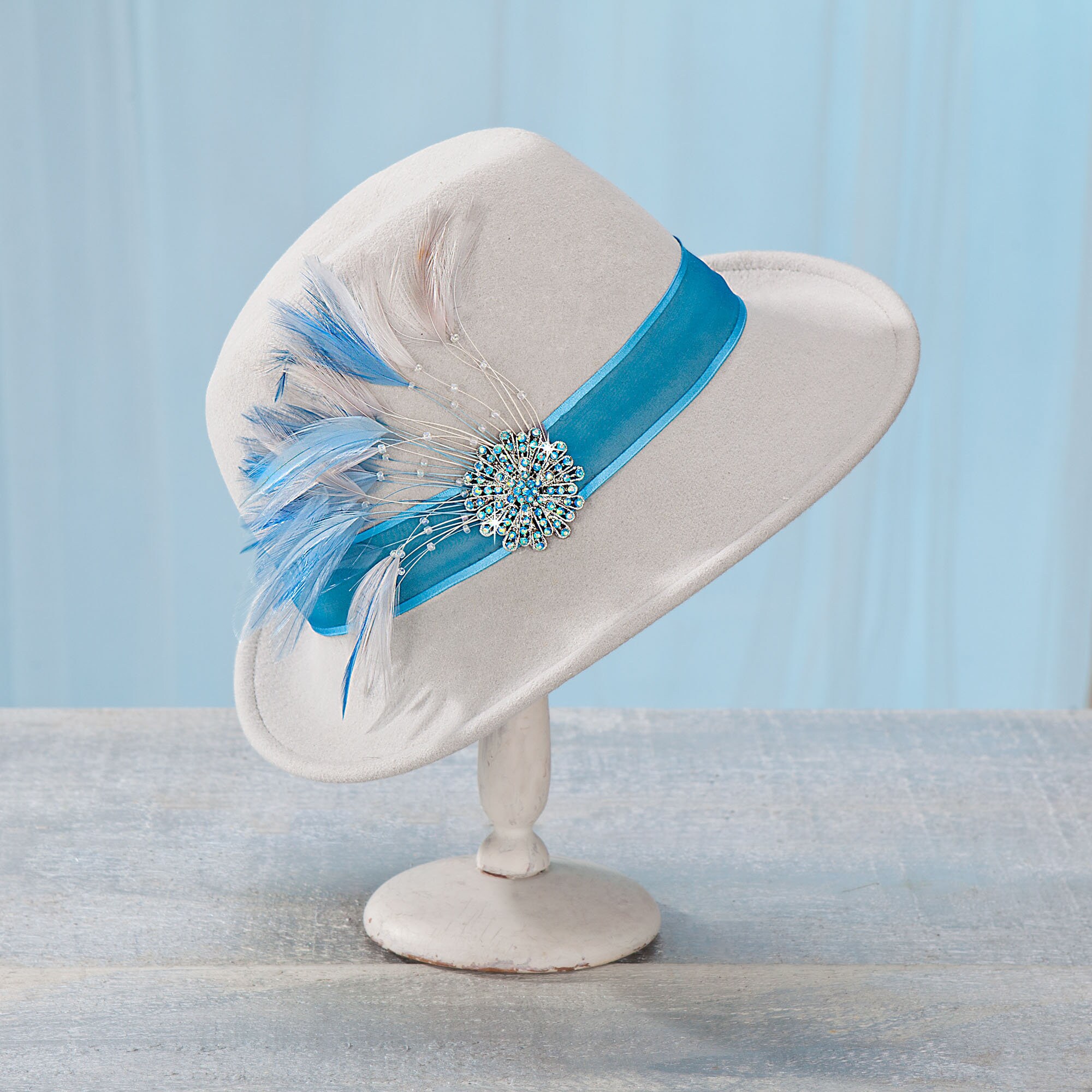 SALE the Layla Silver Wool Fedora 