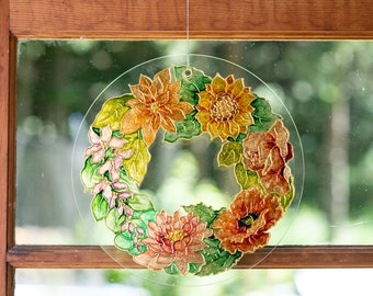 Hand-Gilded Floral Wall Art