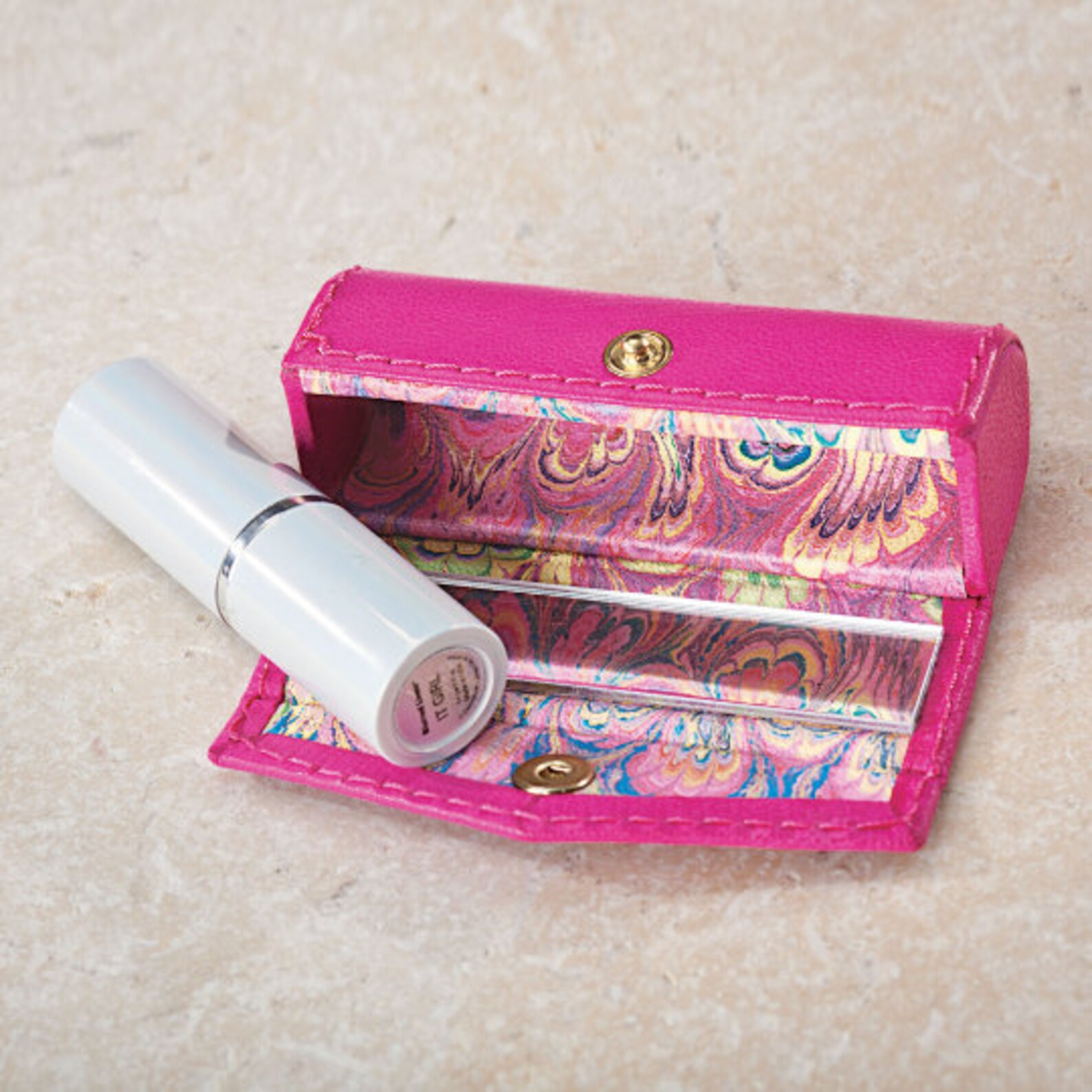 Yellow Italian Leather Lipstick Case Lipstick Case With Etsy