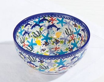 Polish Pottery Tidal Wave Small Bowl