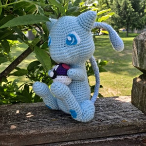 Op psionische wezen geïnspireerde amigurumi, handgemaakte fanart-pluche, gehaakte paranormale kat knuffel