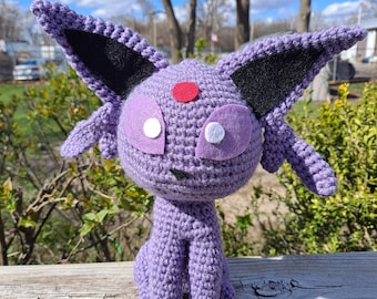 Psychic Cat Inspired Amigurumi, Handmade Fan Art Plush, Crocheted Toy