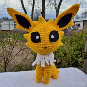 Electric Cat Inspired Amigurumi, Handmade Fan Art Plush, Crocheted Toy