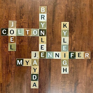 3x3 Scrabble Tiles, Scrabble Letters - Scrabble Wall Decor, Scrabble ...
