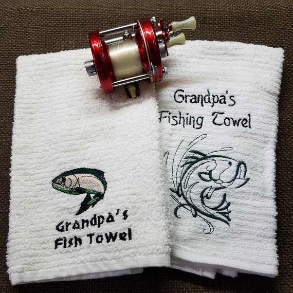 Father's Day Gift, Fishing Hand Towel, Bar Towel, Birthday for Guy, Grandpa  Gift, Gift for Him, Cabin, Bass Fishing, Sports Fishing, Lake 
