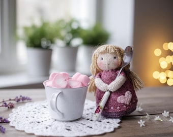 Little Doll Knitting Pattern, Doll Craft Pattern, DIY Doll Making, Knitting Pattern, Handmade Toy, Craft Pattern for Beginners