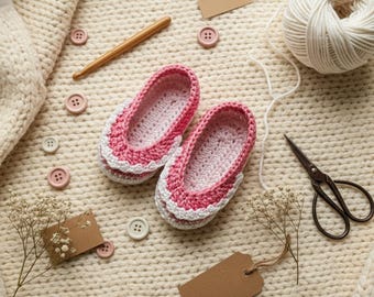 Baby Slippers Crochet Pattern, Dandmade Baby Shoes, Newborn Shoes Crochet Pattern, Baby Shower Gift Idea