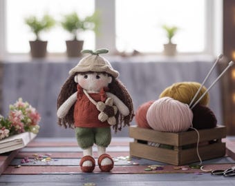 Dreamy Doll Knitting Pattern, Doll Craft Pattern, DIY Doll Making, Knitting Pattern, Handmade Toy