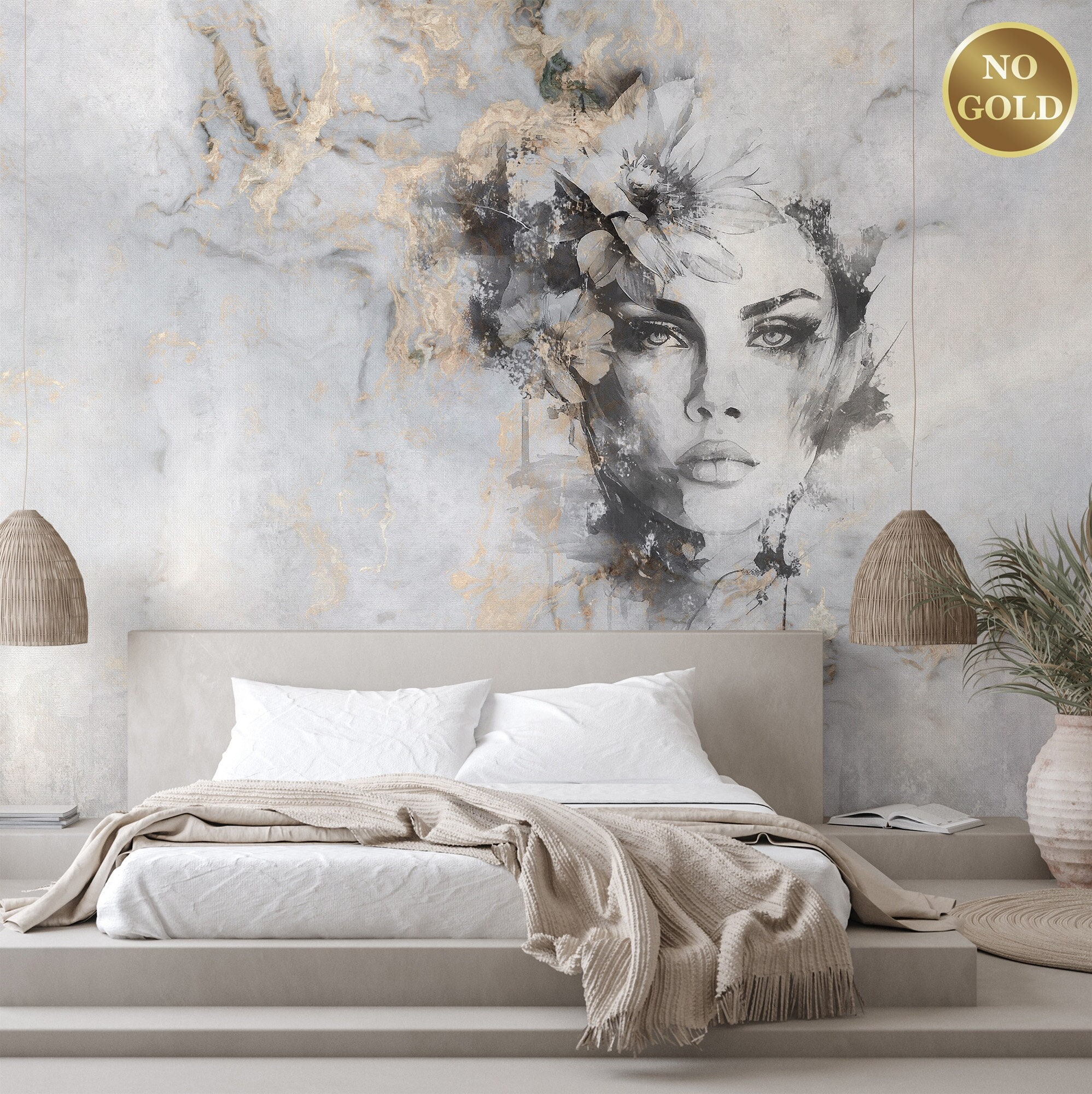 Climate Change Grunge Posters Wall Mural, Vintage Murals