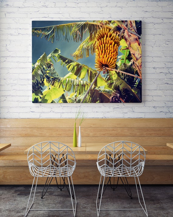 Banana Tree Canvas Print, Botanical Wall Art (FOR SELF ASSEMBLY
