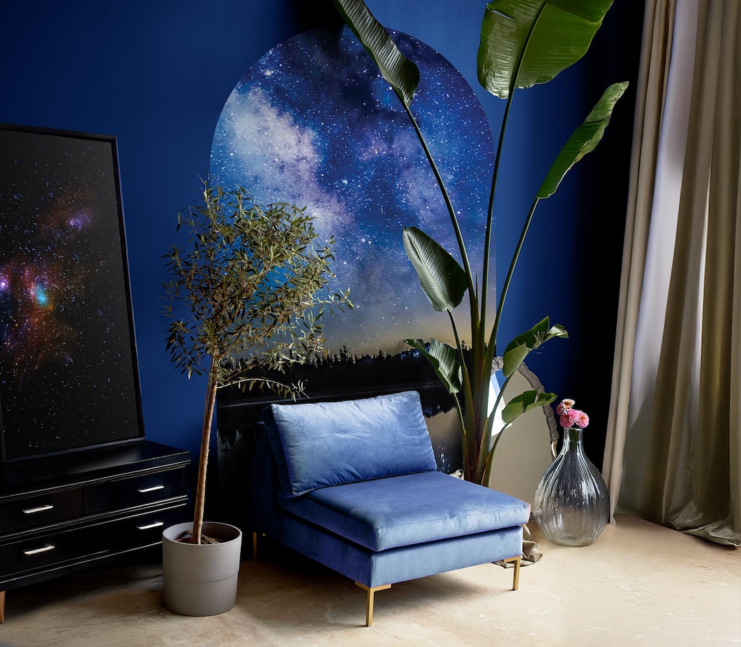 Milky Way Arch Wall Decal: Peel and Stick Space Wallpaper - Etsy