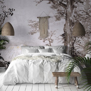 Vintage abstract Wallpaper, Painting Wall Mural | Peel and Stick (Self Adhesive) or Non Adhesive Vinyl Paper