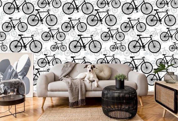 Bike Path Pattern Bicycle Pattern Wallpaper