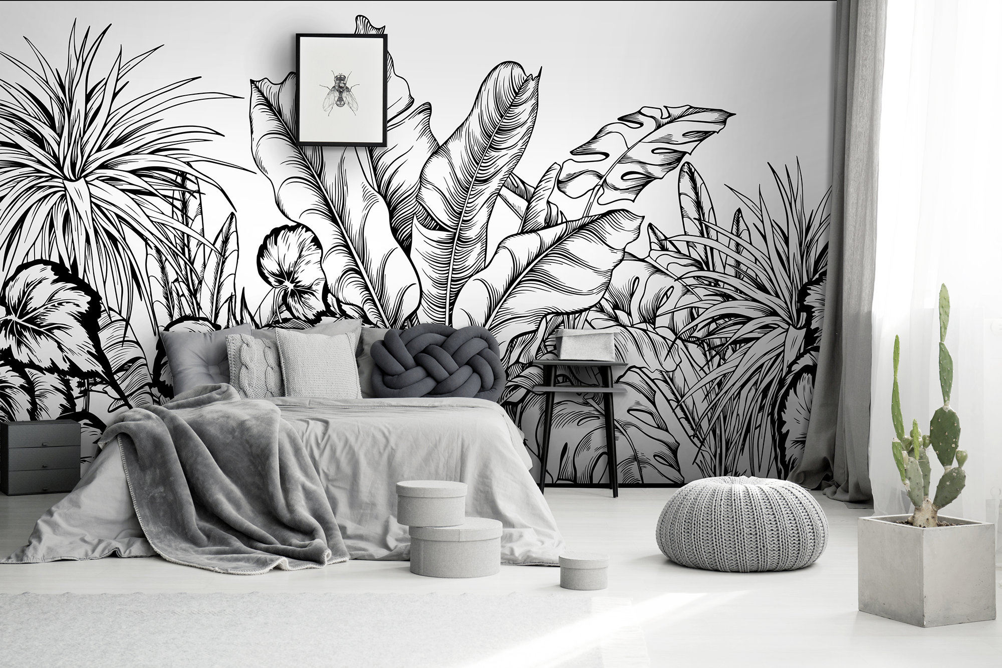 Komar Non-Woven Photo Wallpaper Deep In The Jungle - Jungle, Rainforest, Living Room, Bedroom, Decoration, Wallpaper, Size: 400 X 280 Cm (Width X Height) - 8 Panels - Panel Width 50 Cm