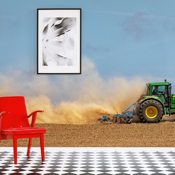 Tractor Wallpaper - Etsy UK