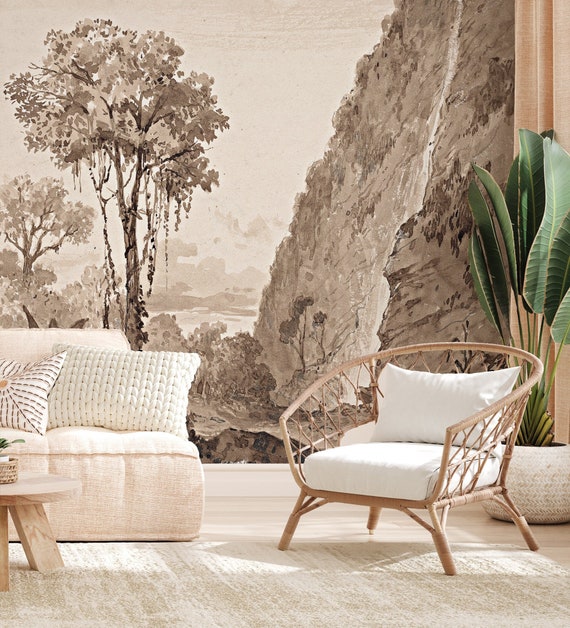 Vintage Landscape Wallpaper