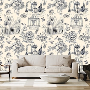 Light nature wallpaper, elegant life, love, people | self-adhesive wallpaper, removable, peel & stick wall mural, wall decor