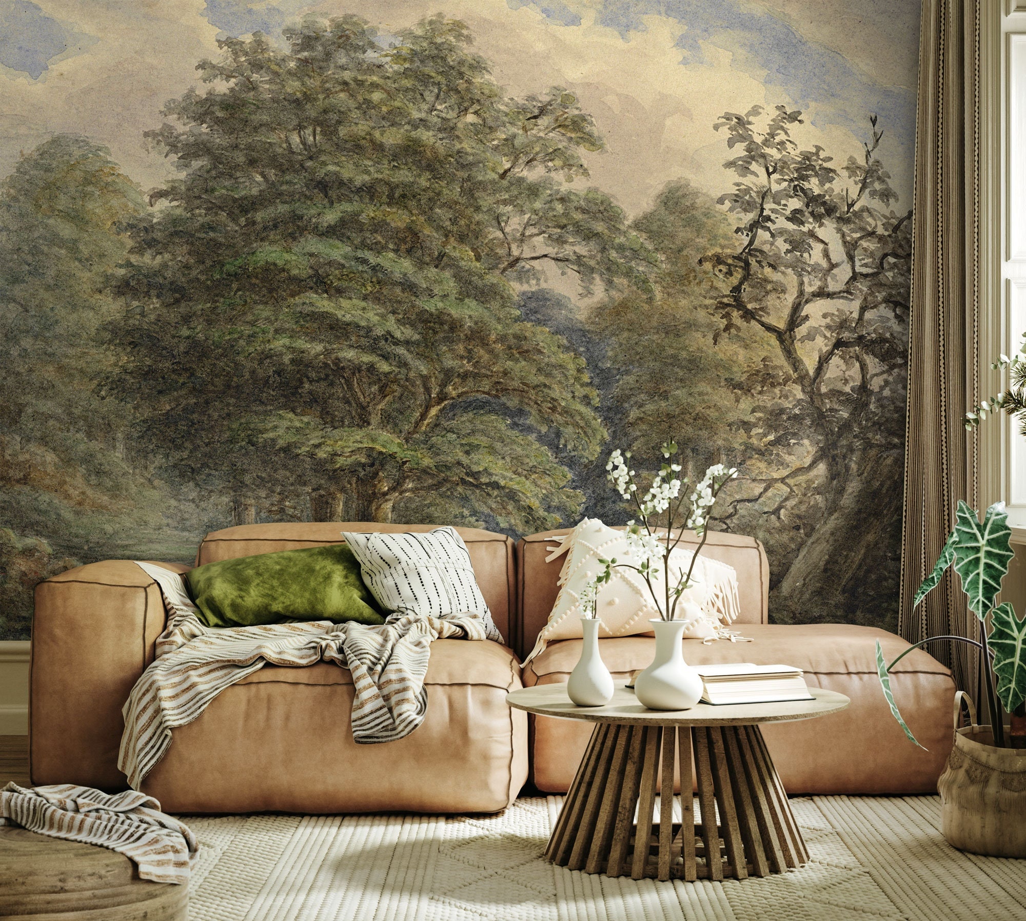 Vintage Landscape Wallpaper
