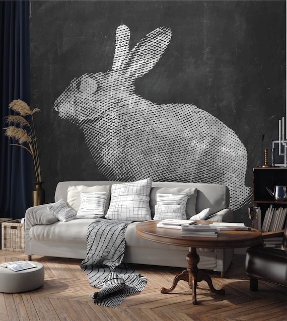 Tapeta Rabbit Black Rabbit Wallpaper