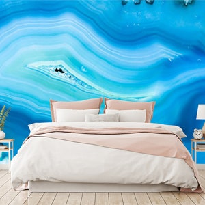 Marble Wallpaper - Blue Marmur, Blu Agate, Ultra Rare, Big Raw Agate ...
