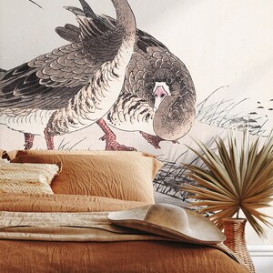 Goose Painting Wallpaper Mural, Peel and Stick or Non Adhesive - Etsy