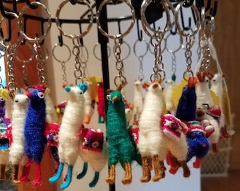 Llama Key Chain or Fob or Purse Charm