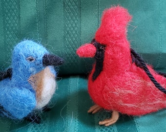 Needle Felted Animals -- "Backyard Birds"