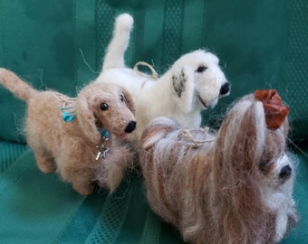 Needle Felted Animals -- "Our Canines"