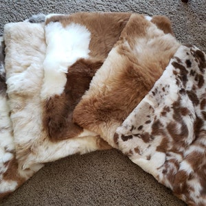 Alpaca Fur Throw Pillows - Large 19x19 inch