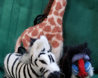 Needle Felted Animals -- African Savanah