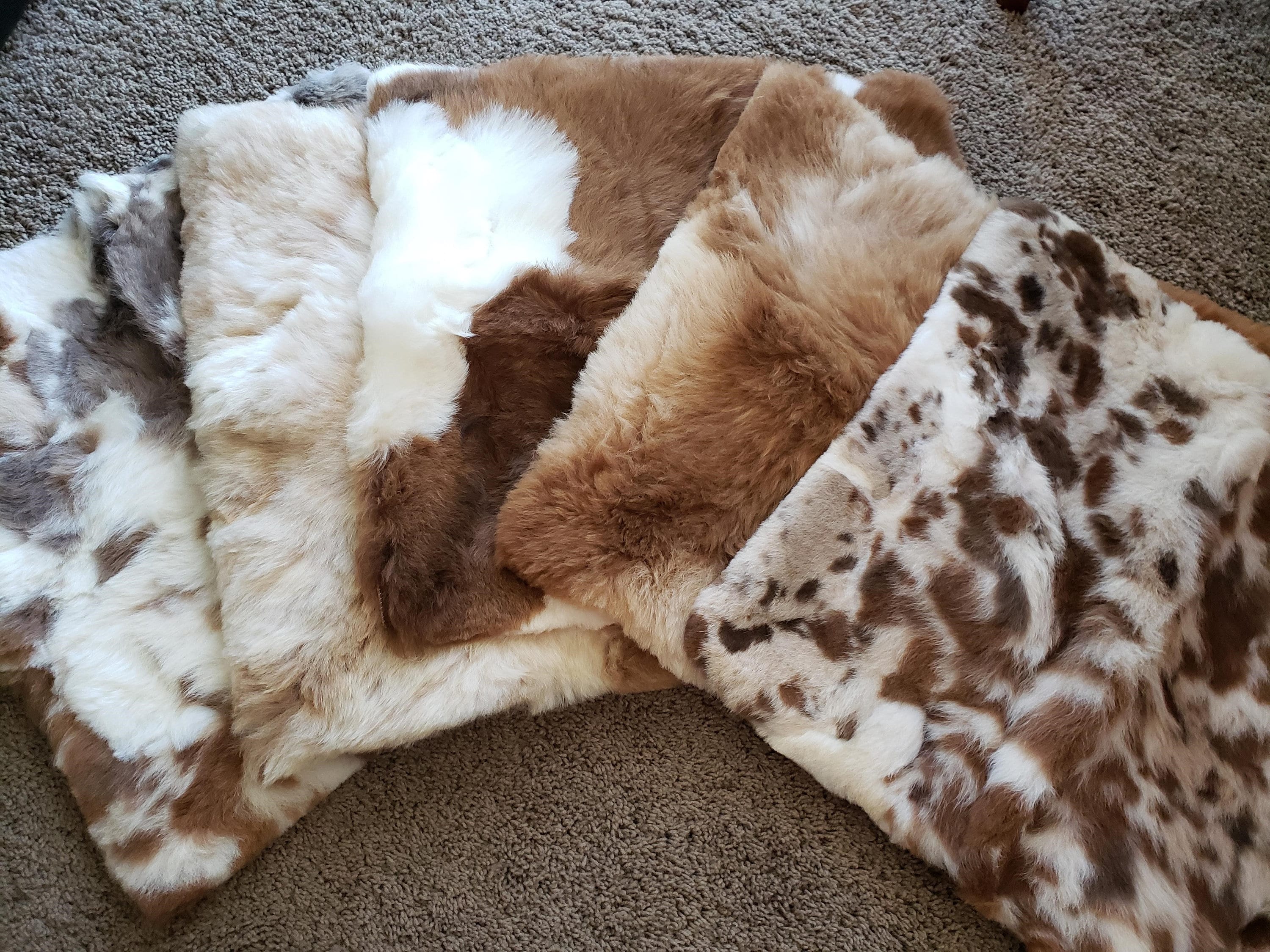 Alpaca Fur Throw Pillows Large 19x19 Inch Etsy Ireland