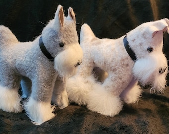 Needle Felted Animals -- "Schnauzer"