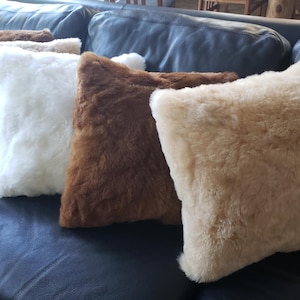 Alpaca Fur Throw Pillows