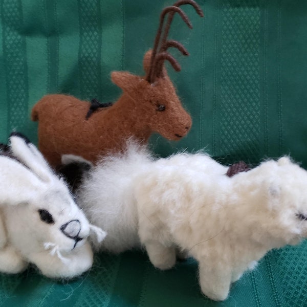 Needle Felted Animals -- "The Arctic"