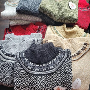 Alpaca Sweater - Womens Medium Weight Turtleneck - MEDIUM SIZE