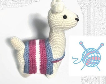 Pan Pride Llama Amigurumi