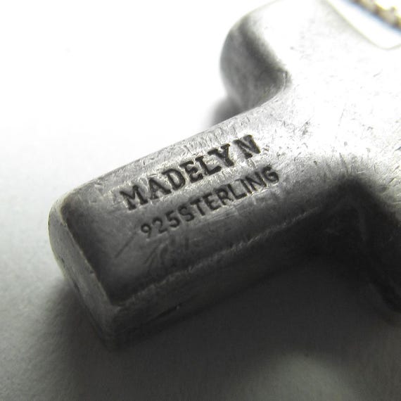 MADELYN Sterling Silver Basic Cross Urn Mourning … - image 6