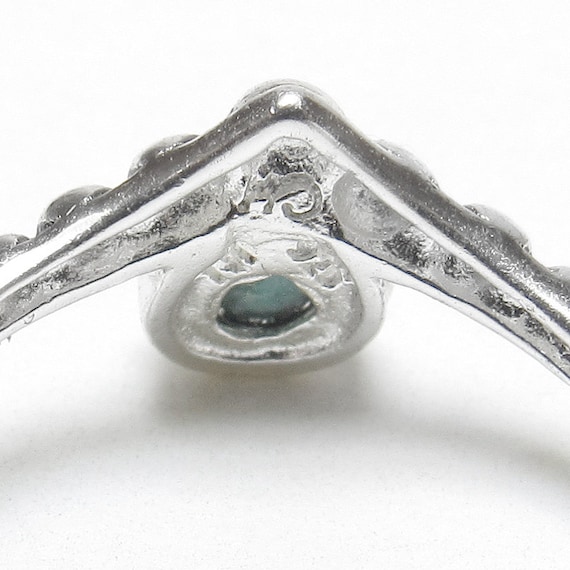 MARSALA Sterling Silver 0.20 Ct Reconstructed Blue Turquoise Drop Ring Vintage Etsy