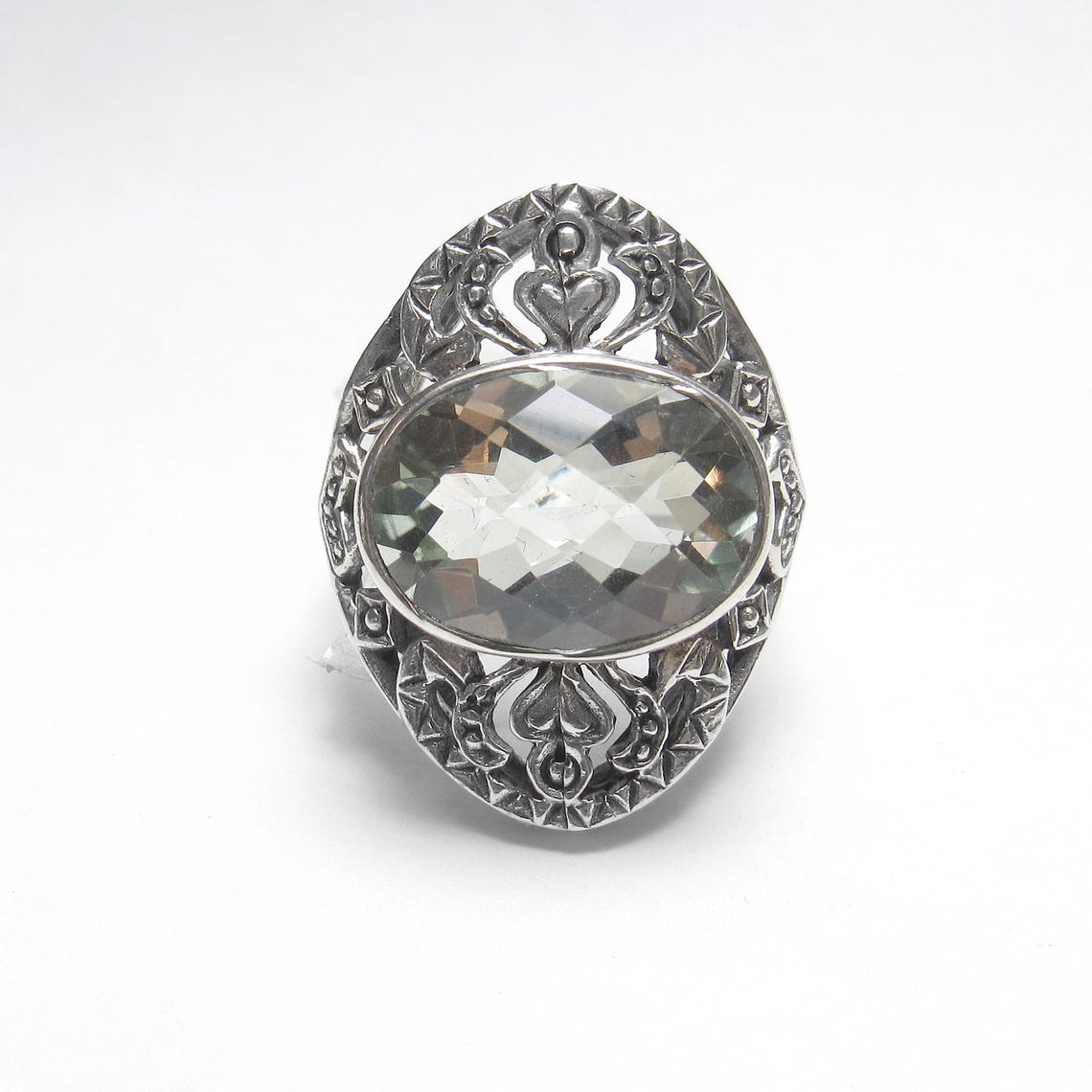 Nicky Butler Silver Rings NICKY BUTLER Sterling Silver 5.00 Ct Natural Green Amethyst Prasiolite ...