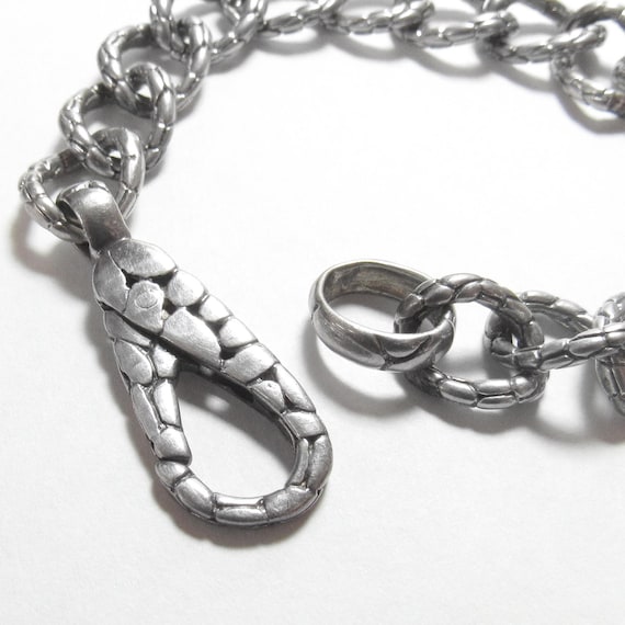 Sterling Silver Turtle Shell Design Large Lobster… - image 1