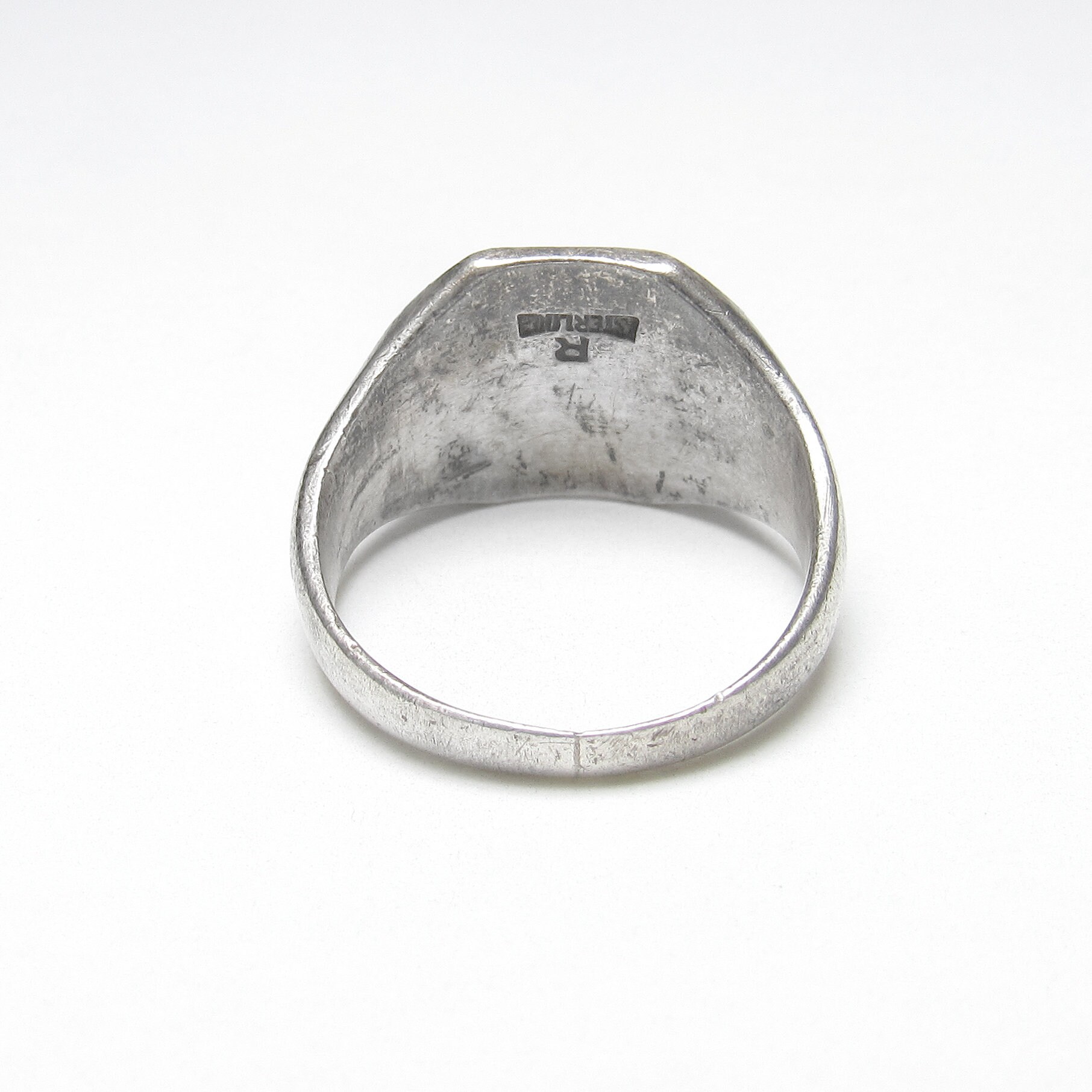 Fraternal Order of Eagles FOE Sterling Silver Ring 1940's