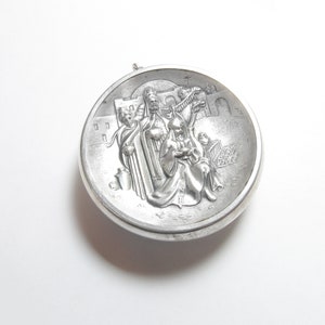 Huge ONEIDA Sterling Silver Three Wise Men Christmas Ornament Pendant Dated 1975 Vintage