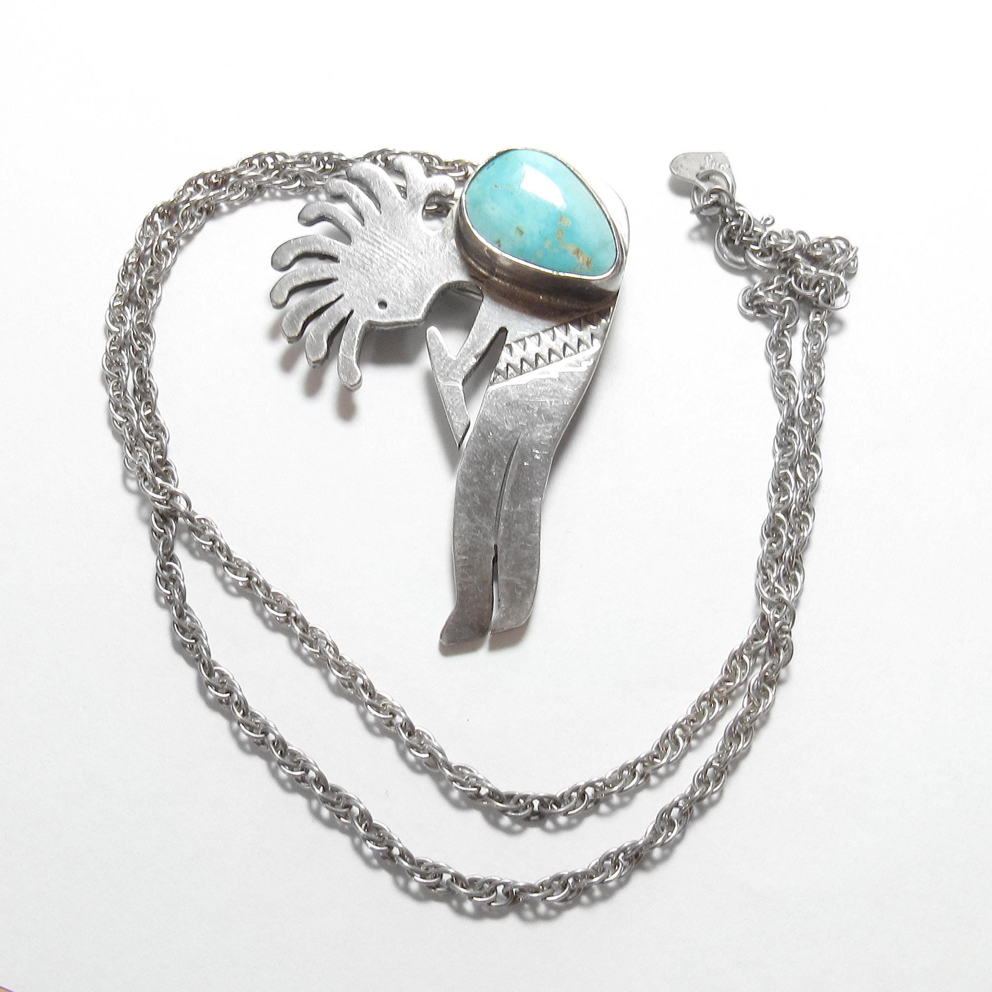 EDDIE CHEE Navajo Sterling Silver 3.00 Ct Natural Blue Candelaria EDDIE CHEE Navajo Sterling Silver 3.00 Ct Natural Blue Candelaria