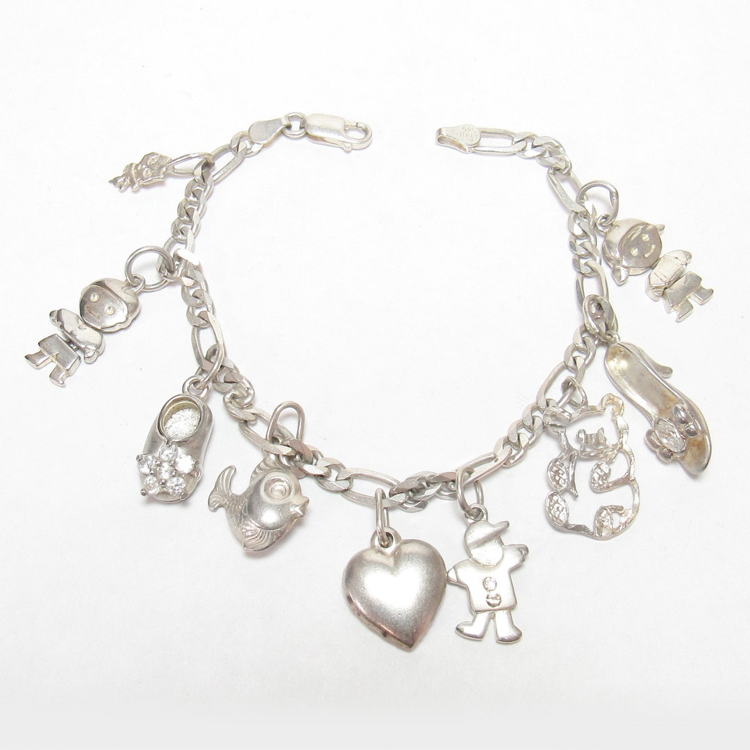 アクセサリー vintage silver925 star charm bracelet Silver Star Bracelet, Star Charm Bracelet, Womens Star