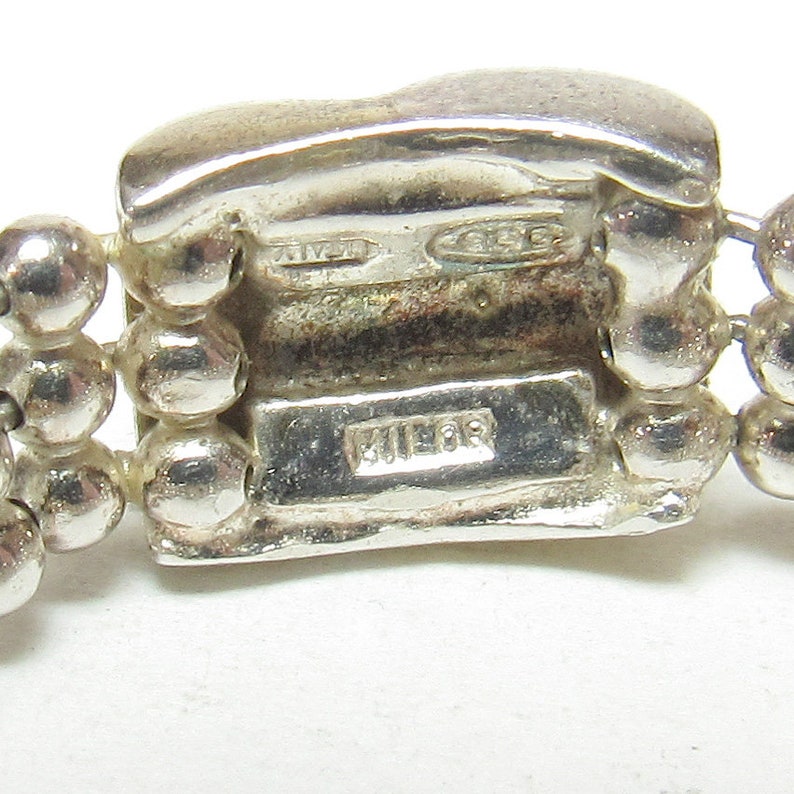 MILOR Sterling Silver 10K Yellow Gold Mesh Band Ring Estate